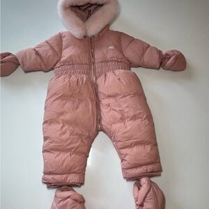 6 mo Pink One Piece Snowsuit